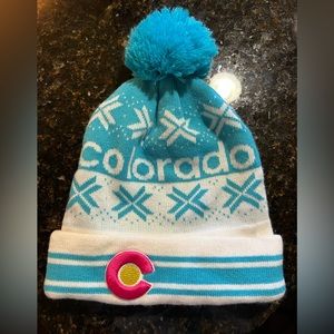 Colorado embroidered knit beanie